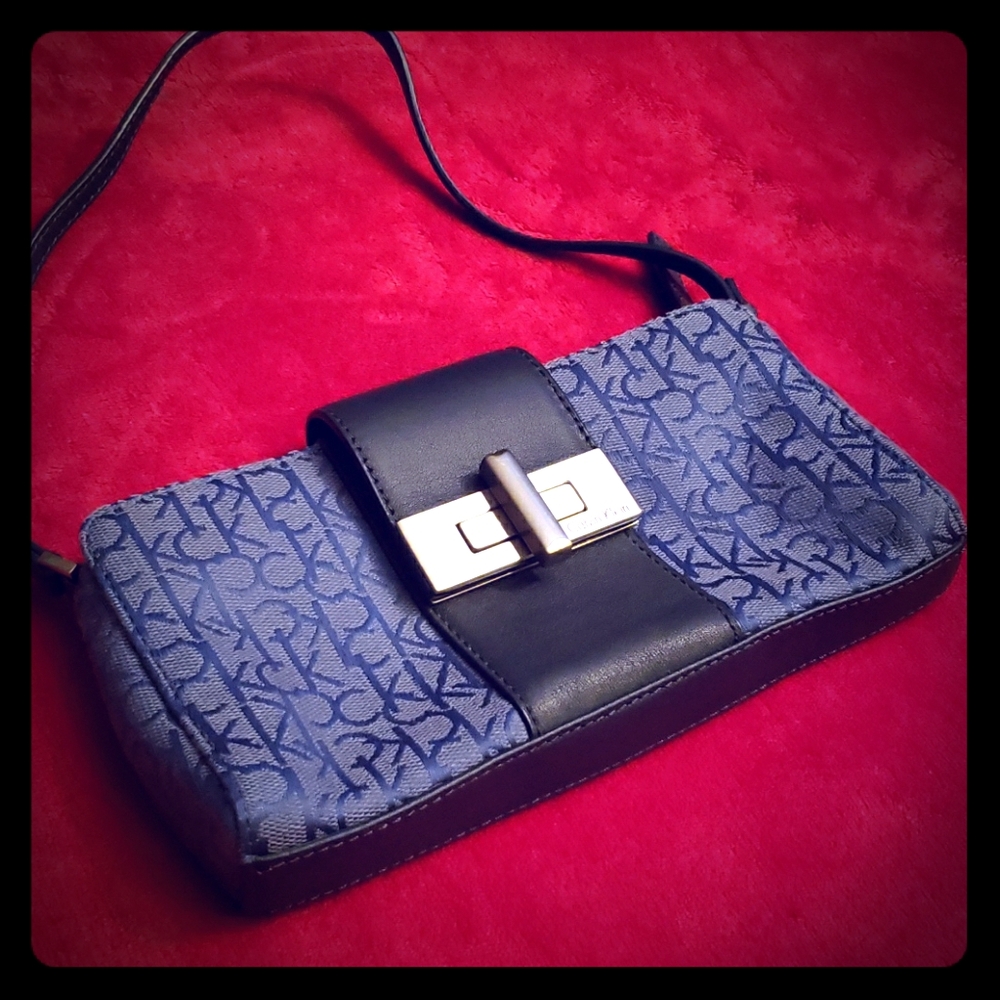 Calvin Klein Monogram Navy Blue Minibag